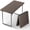 Brown, variant on Folding Table, 4FT Foldable Picnic Table with Adjustable Height, Heavy Duty Fold-in-Half Portable Table for Weddings, Camping, RV Travel, Parties, BBQs, and Indoor Use, Easy to Fold and Store