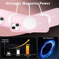 thumbnail image 4 of for iPhone 14 Plus Case Super Magnetic [Compatible with MagSafe] TPU Protective Translucent Matte Smooth Phone Case for iPhone 14 Plus, Pink, 4 of 5
