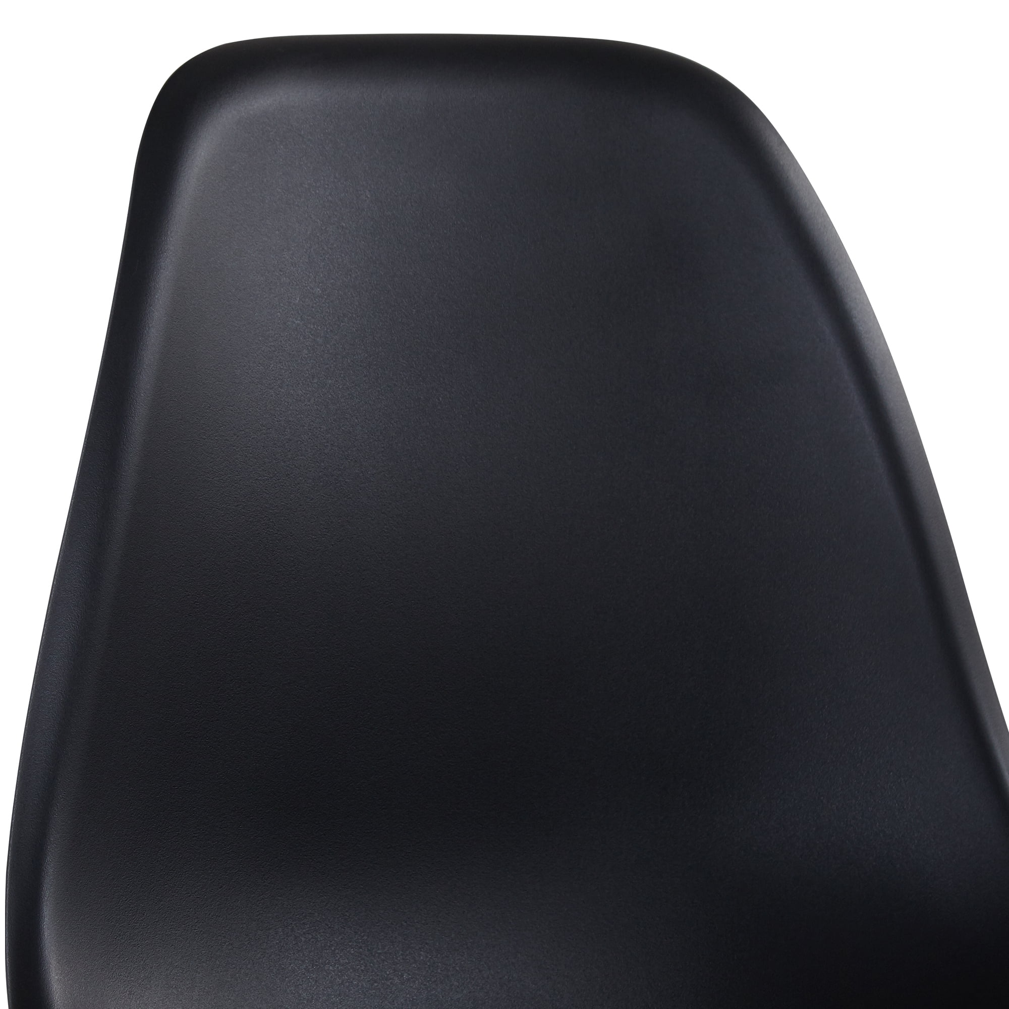 Kepooman Set of 4 Modern Armless Dining Chairs with Wood Legs, Black Kepooman Set of 4 Modern Armless Dining Chairs with Wood Legs, Black