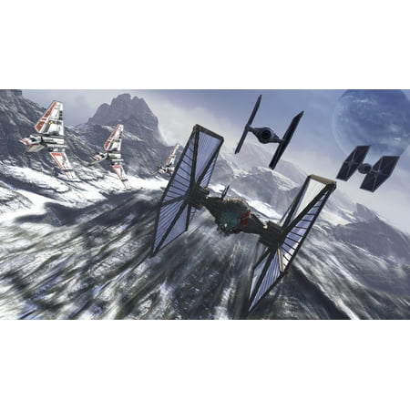 Star Wars Tie Fighters On Patrol Over An Artic Landscape Poster Star Wars Tie Fighters On Patrol Over An Artic Landscape Poster Print