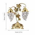 thumbnail image 3 of Small Gold Table Lamp Vintage Grape Design for Living Room Accent Decor, 3 of 5
