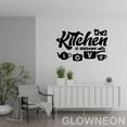 thumbnail image 2 of Glowneon This Kitchen Is Seasoned With Love Metal Sign, Kitchen Decor, 2 of 5