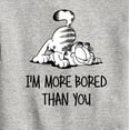 thumbnail image 3 of Garfield - More Bored Than You - Toddler And Youth Crewneck Fleece Sweatshirt, 3 of 5
