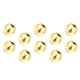 thumbnail image 1 of Qarigey Paquete de 10 cuentas de bola redondas, cuentas espaciadoras pulidas y plateadas, suministros de joyería, fabricación de pendientes Ropa, zapatos y accesorios Miscelánea Color dorado 8 mm, 1 of 6
