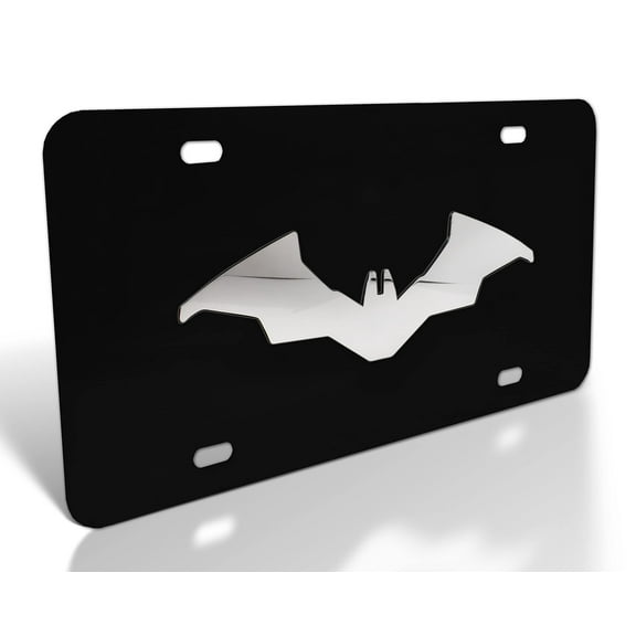Elektroplate The Batman Movie Black Metal License Plate