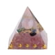 thumbnail image 1 of Generador de energía de cristal rosa, piedra curativa espiritual piramidal, 1 of 7