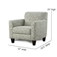 thumbnail image 4 of Southern Home Furnishings Regency Iron Polypropylene Accent Chair in Multi-Color, 4 of 6