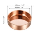 thumbnail image 2 of Cobre Extremo Tapa Tubería Conexión Sudor Enchufe Conexión 35mm ID para Agua Tubería Plomería, HVAC, Refrigeración Sistema, Paquete de 4, 2 of 4