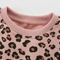 thumbnail image 4 of WOYY Toddler Girls Leopard Sweatshirt Dress Casual Crewneck Pullover Long Sleeve Top, 4 of 5