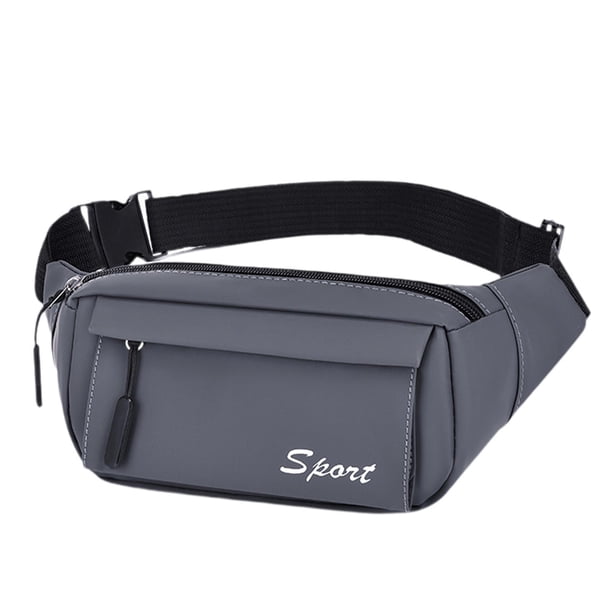 Riñonera moderna y elegante, bolso cruzado, bolso de viaje, bolso de cinturón, riñonera Gris oscuro