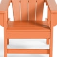 thumbnail image 6 of WestinTrends Malibu Kids Outdoor HDPE Adirondack Plastic Patio Chair, Orange, 6 of 16