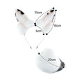 thumbnail image 2 of Diadema de felpa Adepaton Orejas de conejo Headwear Tail Set tocado Animal Fiesta de Halloween, 2 of 5
