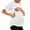 ZA-White-maternity clothes, variant on Frostluinai Women's Oversize Nursing Breastfeeding Shirts Hidden Slit Double Layer Maternity Shirt Short Sleeve Loose Fit Maternity Tops