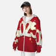 thumbnail image 3 of Fotbe Bonne Année 2025 Veste de Protection Solaire UPF 50+ pour Hommes et Femmes avec Capuche et Poches Randonnée Performance Extérieure-3TG, 3 of 7