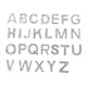thumbnail image 1 of Parche de letras del alfabeto de 26 piezas, de la A a la Z, para planchar en apliques blanco, 1 of 9