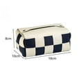 thumbnail image 6 of Riguas Desktop Tissue Bag Manual Braided Contrast Color Paper Organizer Faux Leather Anti-dust Storage Tissue Modern Appearance Car Easy Paper Extraction Napkin Bag for Bedroom, 6 of 8
