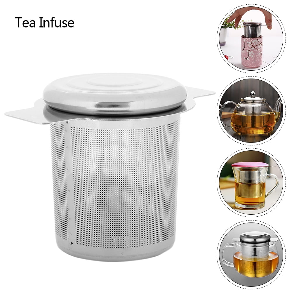 Details about   Tea Glass Heat Resistant Infuser Pot Clear Leaf Strainer Filter Herbals Flowers 