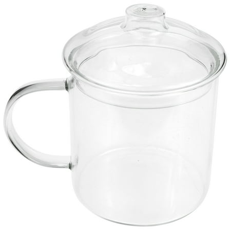 

Glass Water Cup Transparent Water Mug Large Capacity Water Mug Lid Design Water Cup
