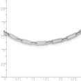 thumbnail image 5 of Diamond2Deal Mother's Day Gift 10K White Gold Polished Flat Oval Link Necklace for Women 24", 5 of 6