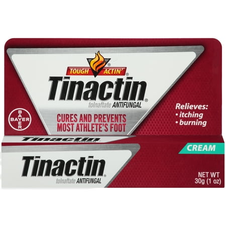 Tinactin Athlete's Foot Antifungal Treatment Cream, 1 Ounce (Best Over The Counter Antifungal Cream For Tinea Versicolor)