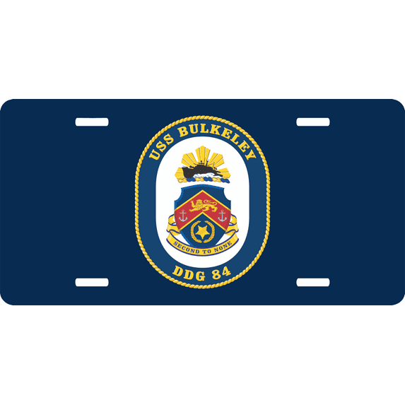 Navy USS Bulkeley DDG-84 License Plate