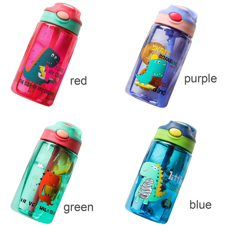 Kids Water Bottle with Straw for School Leak Proof Toddler Water Bottle for Boys & Girls, Size: 8, Blue