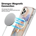 thumbnail image 2 of TECH CIRCLE Strong Magnetic iPhone 11 Pro Case, Compatible with MagSafe Military Grade Drop Protection Colorful Marble Slim Phone Cover for iPhone 11 Pro 5.8" 2019,Yellow Marble, 2 of 6