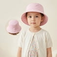 thumbnail image 2 of LRen Toddler Girl Tea Party Hats Kids Sun Hat with UPF 50+ Wide Brim Design for Outdoor Summer Beach Activities and Play Light Pink, 2 of 5
