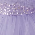 thumbnail image 6 of Hihipz Toddler Girls Dresses Sequin Tulle Tutu Gown With Detachable Train Ruffled Cake Princess Formal Dress, 6 of 9