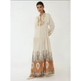 thumbnail image 6 of Printed Long Sleeve Viscose Maxi Dress, 6 of 6