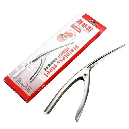 

Pudcoco Household Stainless Steel Shrimp Peeler Crayfish Separation Device Kitchen Seafood Deveiner Tools