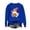 Blue, variant on Womens Oversized Sweatshirt JIANLAI Cute Floral Ghost Graphic Long Sleeve Pullover, Fall Casual Holiday Costume Tops