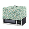 thumbnail image 2 of FOR U DESIGNS Daisy Green Print Microwave Oven Dust Cover Uv Protection Microwave Dust Covers Cloth Foldable Lid for Air Fryer Toaster Oven with Top Handle-L, 2 of 8