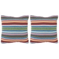 thumbnail image 2 of SAFAVIEH Mirabelle Striped Pillow, 22" x 22", Blue, Set of 2, 2 of 4