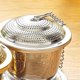 thumbnail image 2 of Infusor de té de hojas sueltas (juego de 2) con cuchara para té y bandeja de goteo - Colador de acero inoxidable ultrafino, 2 of 5