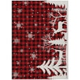 thumbnail image 2 of Addison Rugs Chantille Indoor/Outdoor Transitional Holiday Red Machine Washable Rectangle Rug, 5' x 7'6", 2 of 7