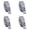 Silver B 4 Packs, variant on Self-Adhesive Crystal Rhinestone Ribbon Resin Diamond Ribbon Glitter Rhinestone Sticker Roll DIY 4PCS, 2 cm, Silver B 4 Packs