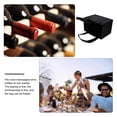 thumbnail image 5 of Horivan Insulated Wine Tote Bag with Divider 6 Bottle Cooler Carrier for Travel Picnic Beach Party Durable Portable Wine Crate with Handle, 5 of 9