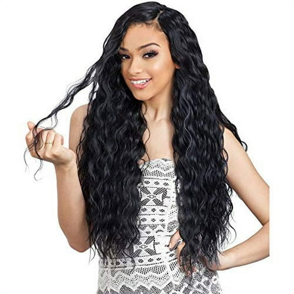 Shake-N-Go Organique Synthetic Weave Hair Extension - BREEZY WAVE 30" (1 Black)