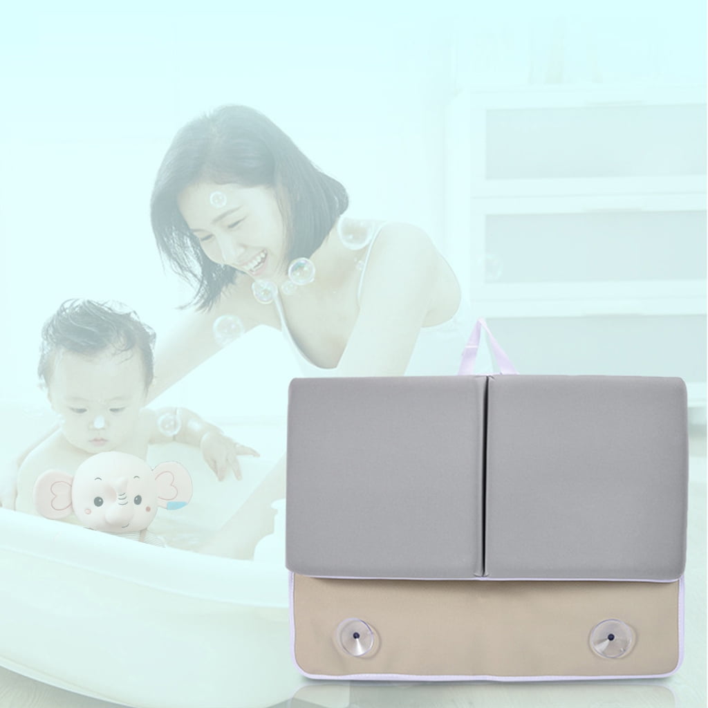 Tizuqe Baby Bath Kneeler with Elbow Rest Pad Set Thick Bathtub Kneeling Mat for Knee