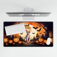 thumbnail image 4 of Mummy Abyssinian Happy Halloween with Pumpkins Bats Spooky Fun Desk Mat Full Keyboard Mouse Pad Cat Lover Kitten Owner Gifts Large Mousepad - 00019, 4 of 5