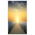 thumbnail image 2 of Ocean Sunset with Pier - Seascape Canvas Art Print, 2 of 3