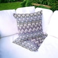thumbnail image 6 of Set of Two 16" X 16" Gray and Purple Geometric Indoor Outdoor Throw Pillow, 6 of 6