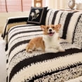 thumbnail image 6 of TOPCHANCES Sofa Slipcovers, Couch Throws Blanket for 3 4 Seats Sofa, Sectional Couch Covers for L Shaped Couch (71"x 150", Black), 6 of 8