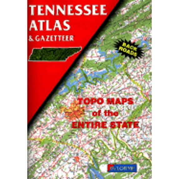 Pre-Owned Tennessee Atlas & Gazetteer (Paperback) by Delorme Publishing Company, Delorme Mapping Company