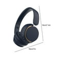 thumbnail image 3 of Oggfader Wireless Headphones Headphones Wireless Bluetooth Headset Subwoofer Bluetooth 5.3 Mobile Computer Game Music Sports Game Headphones Navy, 3 of 6