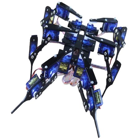 6 Foot Remote Control Bionic Spider Robot Kit Six 6DOF Legs Alum Alloy ...