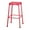 Red, variant on Pemberly Row Contemporary 29" Steel Backless Bar Stool in Glossy Red