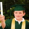 thumbnail image 6 of Byoo Big Girl Graduation Gown Cap Set Tassel Hat Solid Color Jacket for Child School Soft Active Coat, 6 of 6