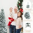 thumbnail image 2 of Patiojoy 6.5FT Slim Snow-Flocked Christmas Tre Hinged Pencil Tree W/ 829 Branch Tips Premium PE & PVC, 2 of 10